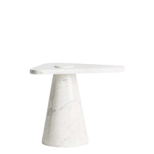 Table d'Appoint en Marbre Design Italien Style Années 70