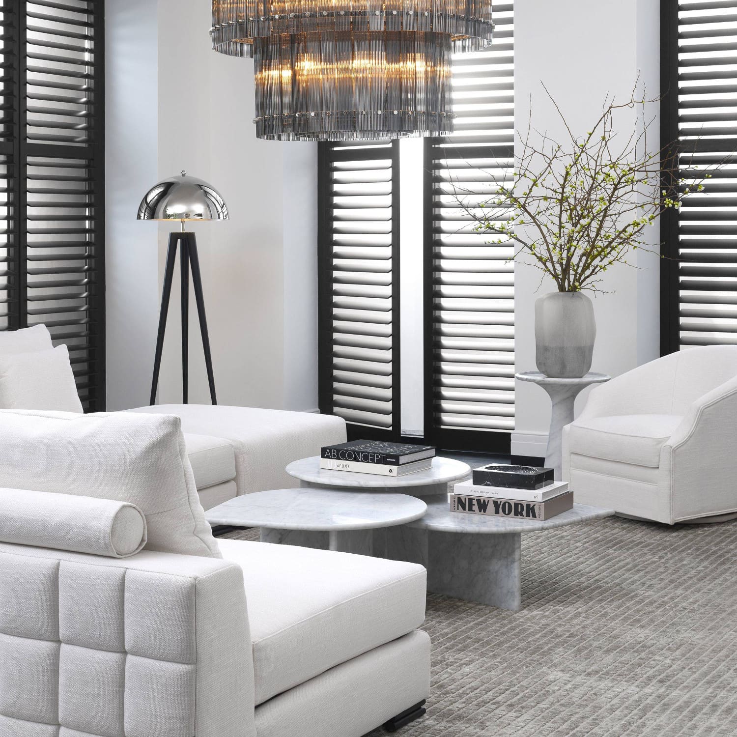 lampadaire coyotte chrome majdeltier pro 4