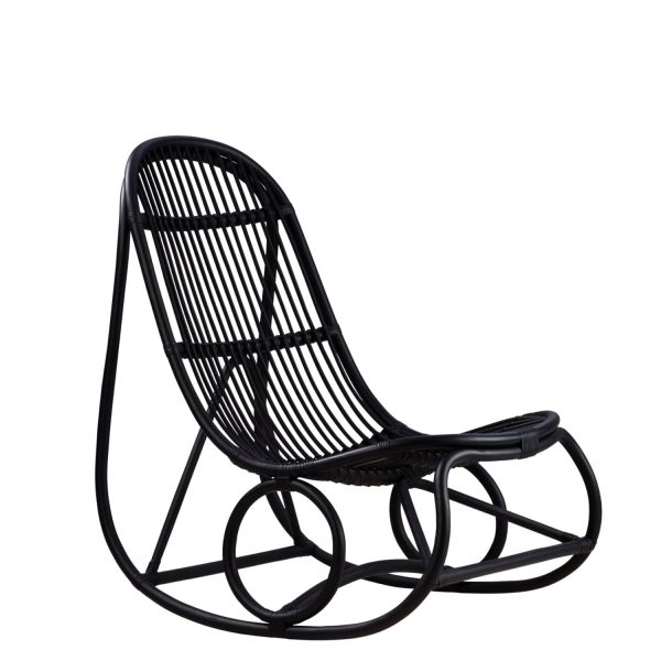 Fauteuil à Bascule Nanny Noir