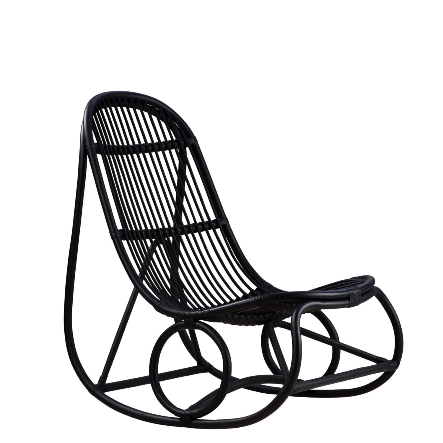Fauteuil à Bascule Nanny Noir