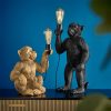 Lampe Singe KoKo-noir et or