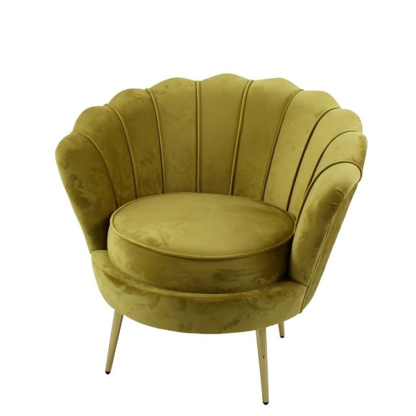 Fauteuil Audrey Moutarde