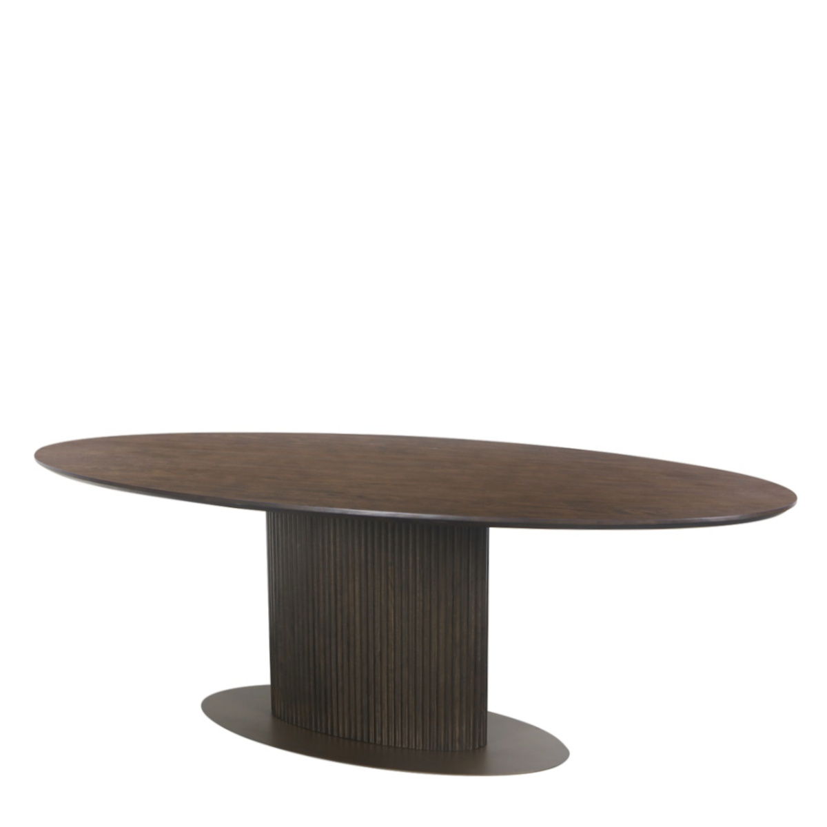 table-repas-majdeltier Table de Repas Luxor ovale 235 cm – Élégance sculpturale