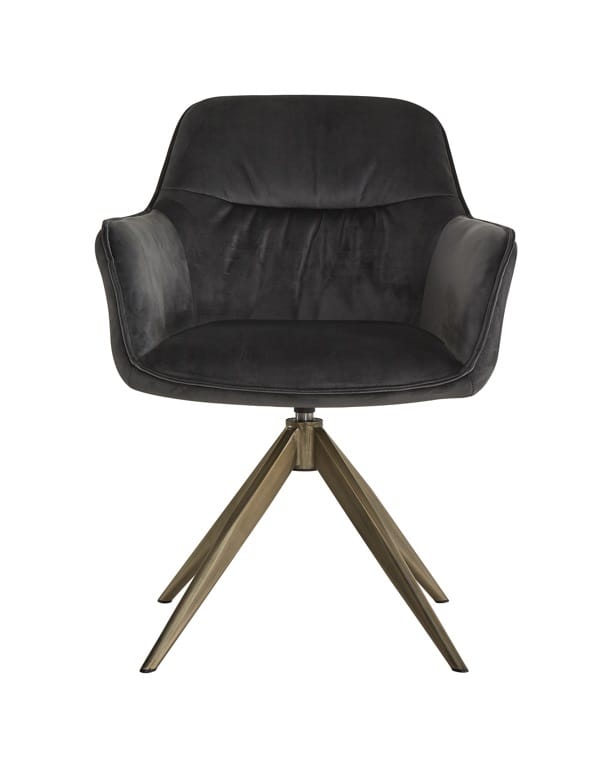 chaise pivotante velours1