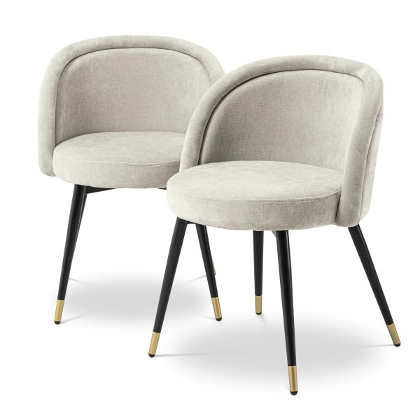Chaises Chloé sable set de 2