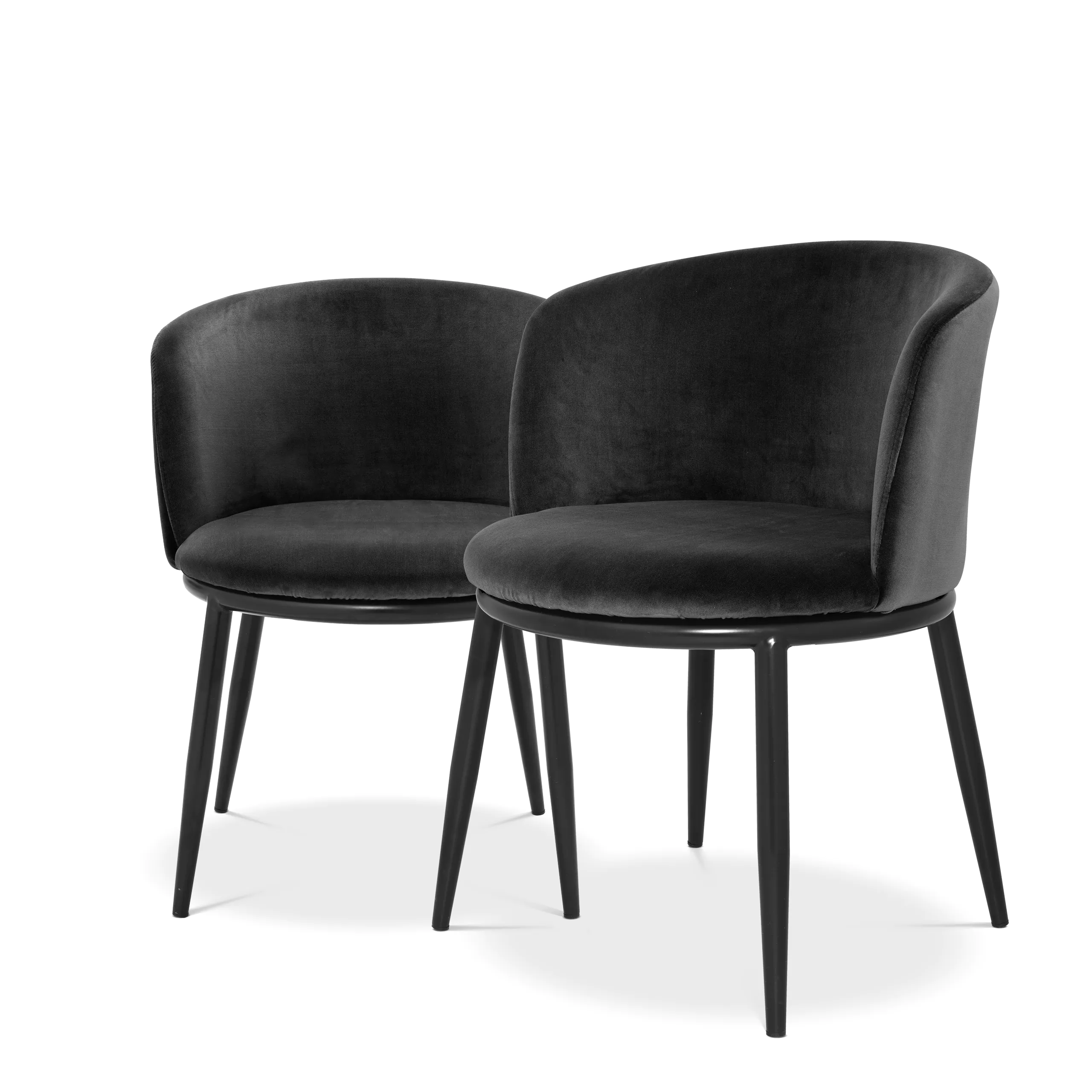 chaises-noir-set-confortable-majdeltier Chaises Filmore noir set de 2