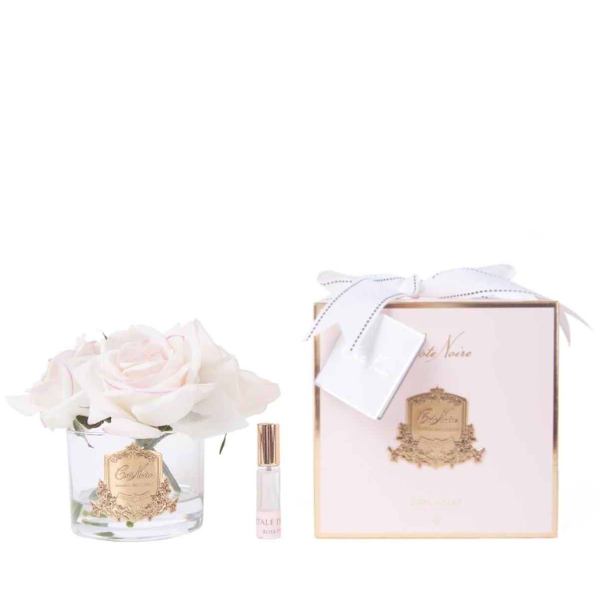 Côte Noire Bouquet De 5 Roses Pink Blush Parfumées transparent Cote Noire Bouquet De 5 Roses Pink Blush Parfumees transparent