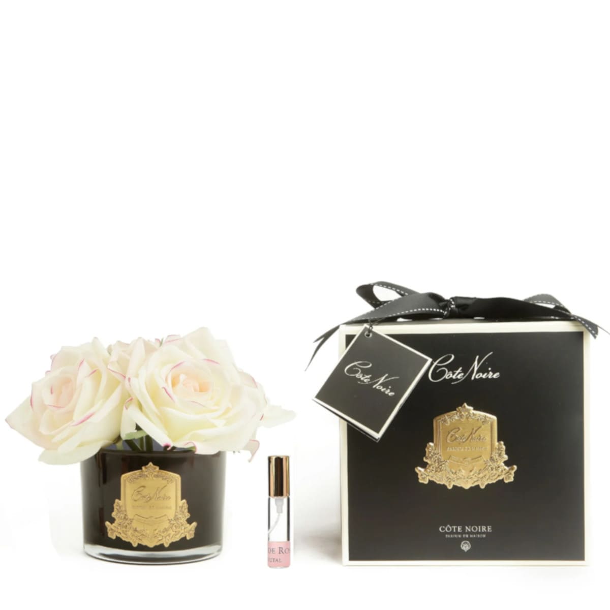 Côte Noire Bouquet De 5 Roses Pink Blush Parfumées Côte Noire Bouquet De 5 Roses Pink Blush