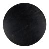 Table Basse Ronde Ironville laiton marbre noir majdeltier richmond 90O 2