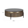 Table Basse Ronde Ironville laiton marbre noir majdeltier richmond 90O 3