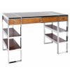 bureau inox cuir aston grand majdeltier retro 1