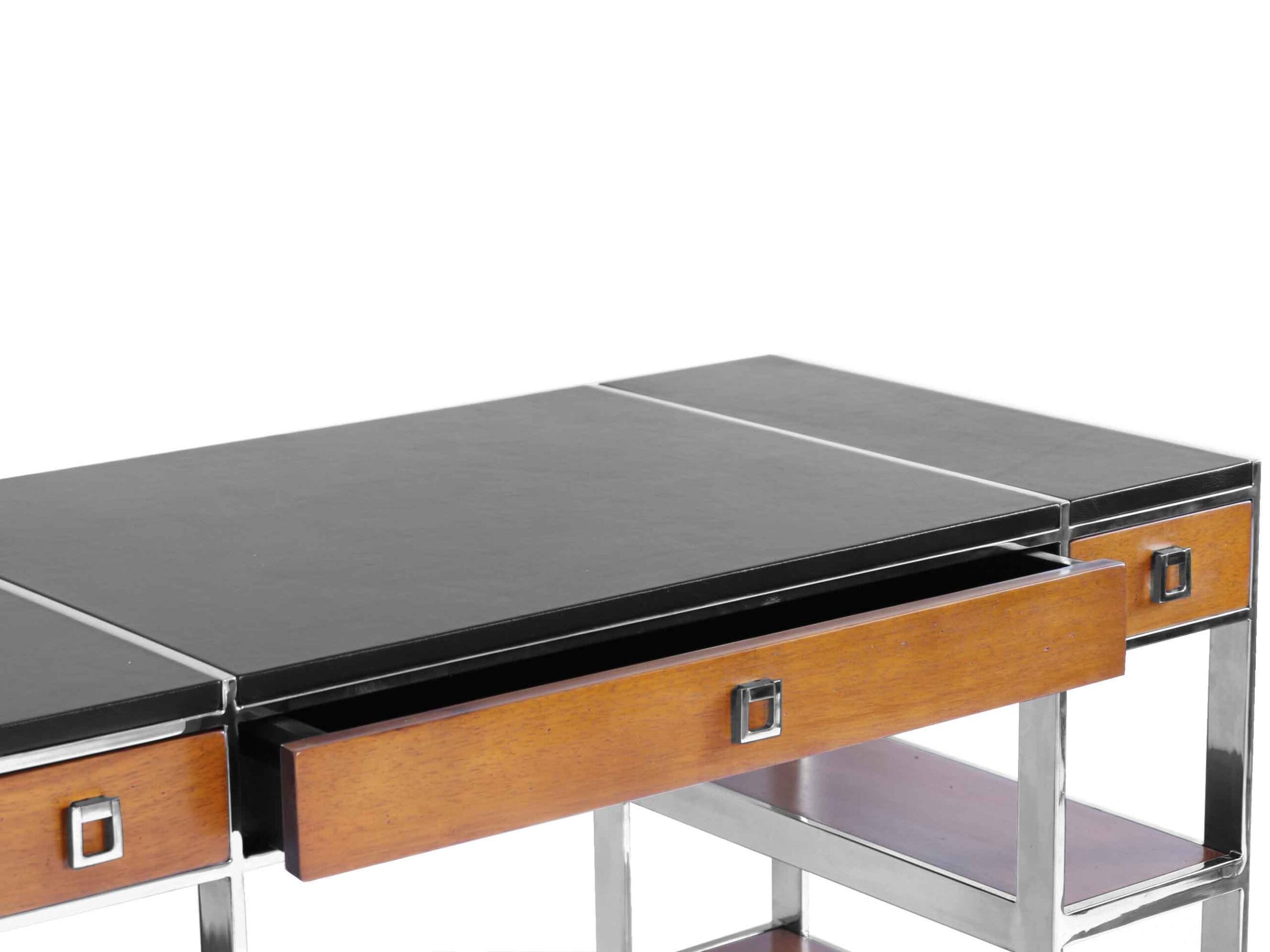 bureau inox cuir aston grand majdeltier retro 2 1 scaled