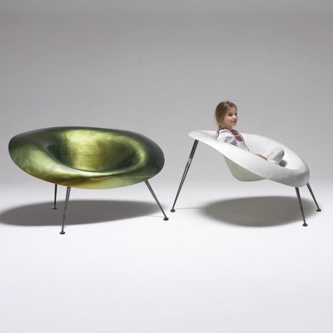 nido-imperfetto-lab-vert-majdeltier-design Fauteuil Nido vert iridescent