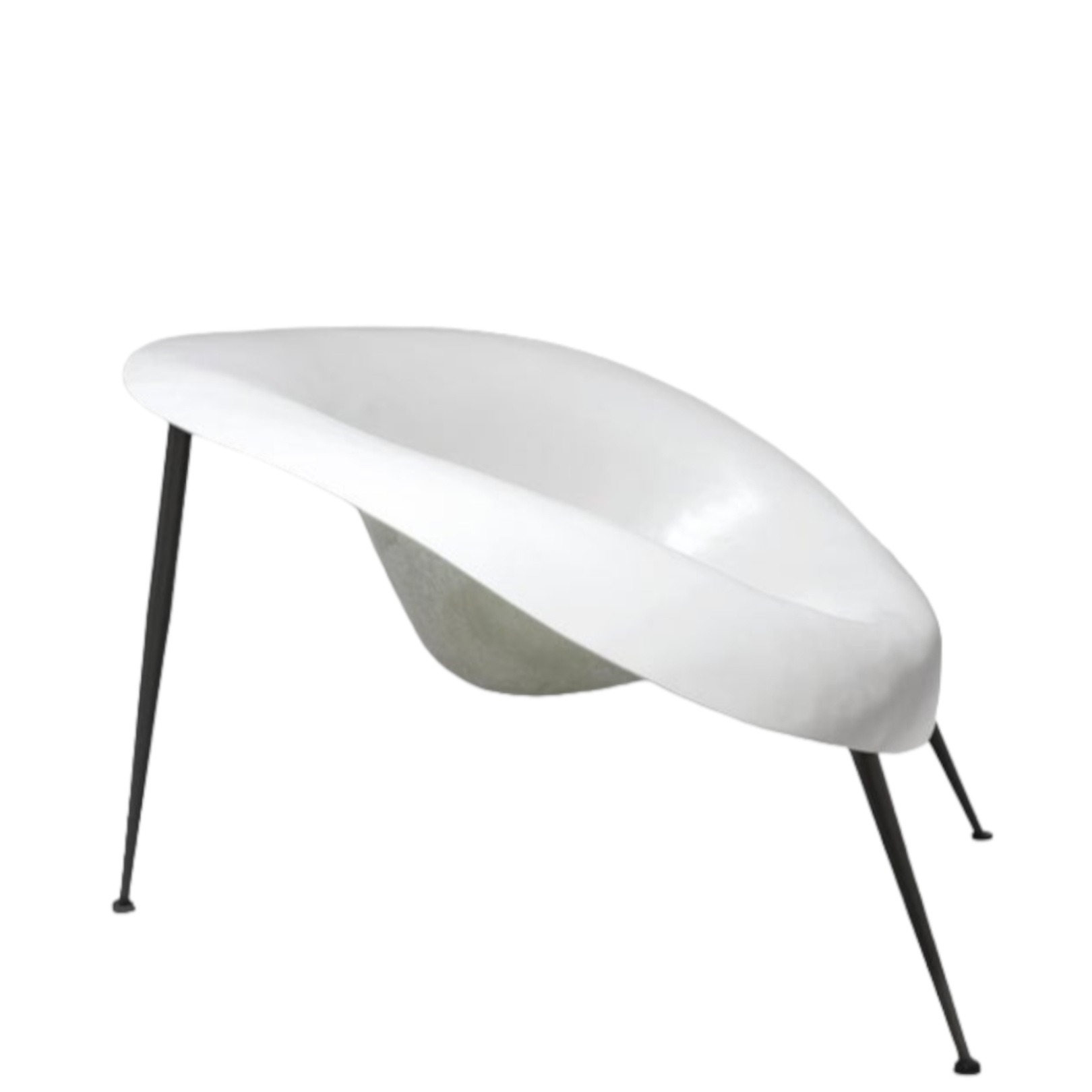 nido-majdeltier-blanc-1 Fauteuil Nido Blanc - Imperfetto Lab