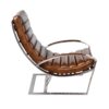 ixcl57v01-Fauteuil-biarritz-madrid-cuir-vintage-chrome-design-majdeltier-6 Profil du fauteuil Biarritz en cuir pleine fleur brun avec accoudoirs en cuir
