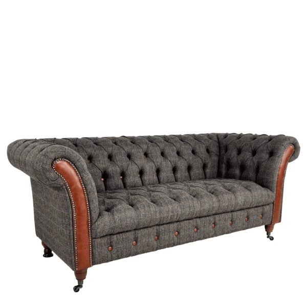 Canapé Chesterfield Lawrence tweed