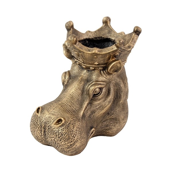 Cache pot tête d'hippopotame