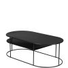 Table Basse Ovale Gary Métal