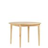 Table De Repas Ronde Extensible chene naturel majdeltier Table De Repas Ronde Extensible Chêne 110 cm