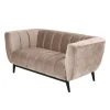 Canapé Amaro Beige 2 Places En Velours