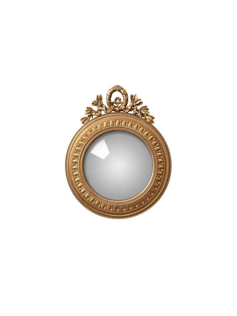 Miroir Doré Médaillon