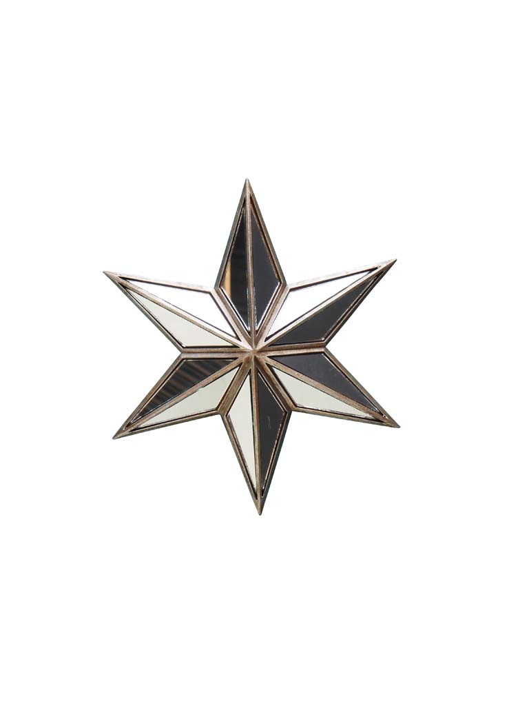 miroir-étoile-argent-majdeltier Miroir étoile argent