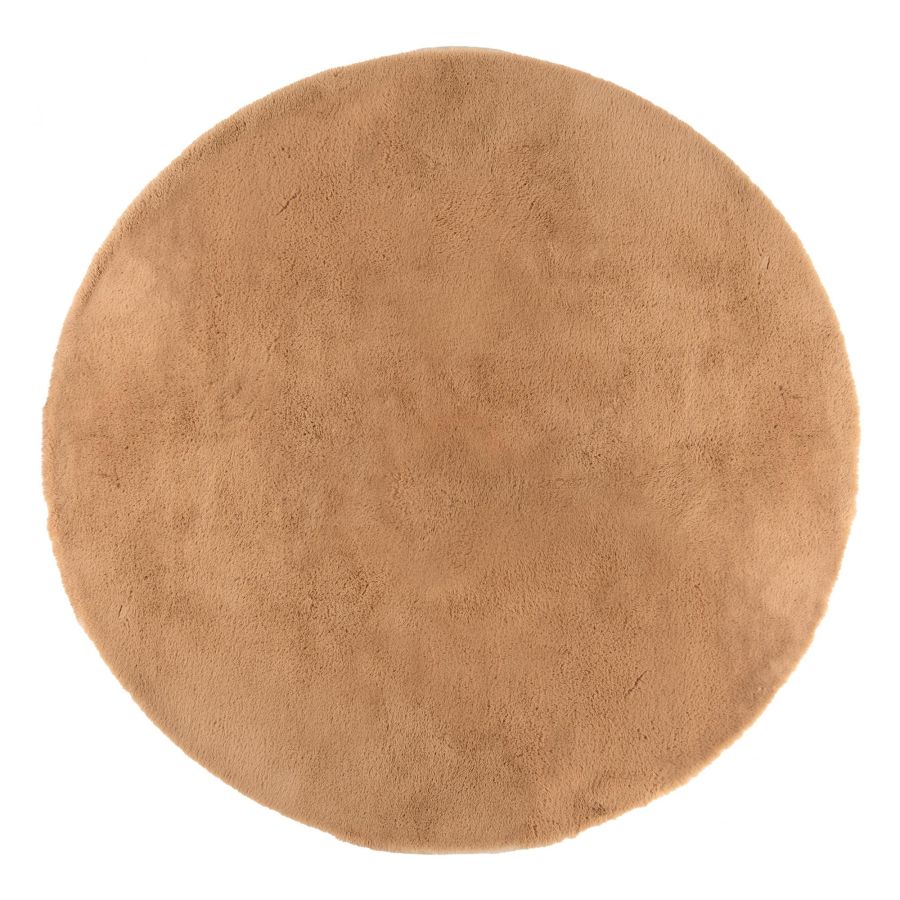 Tapis Eddy camel rond