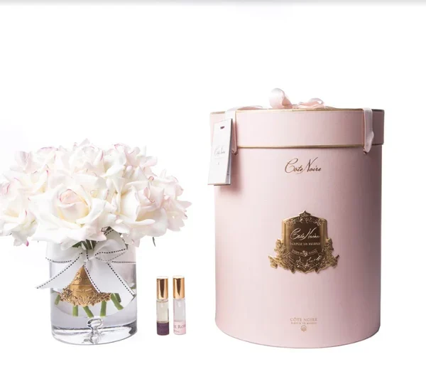 Coffret De Luxe – Grand Bouquet De Roses Ivoires