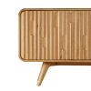 Buffet arrondi 4 portes chene naturel majdeltier 2