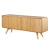 Buffet arrondi 4 portes chene naturel majdeltier 3