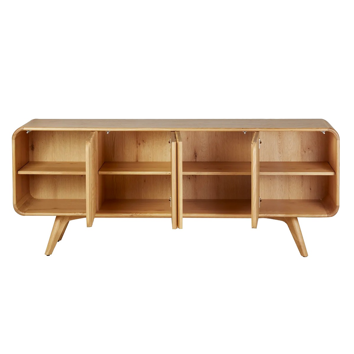 Buffet arrondi 4 portes chene naturel majdeltier 7