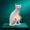 Lampe Chat Blanc Chouchou-blanc-werns Lampe Chat Blanc Chouchou blanc werns