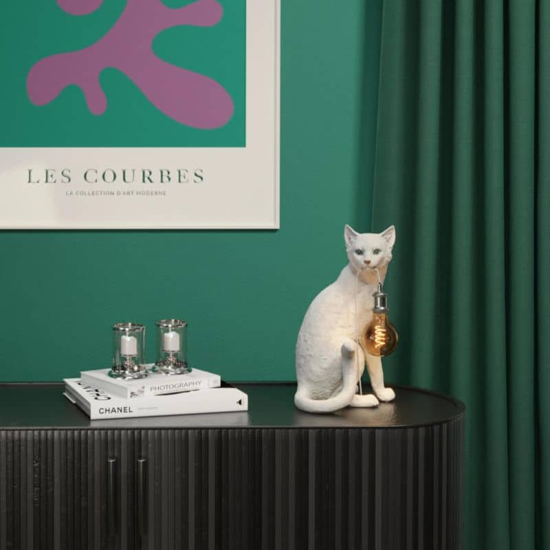 Lampe Chat Blanc Chouchou-blanc-werns 2 Lampe Chat Blanc Chouchou blanc werns 2