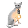 lampe-chat-blanc-chouchou-majdeltier-2 Lampe Chat Blanc Chouchou - WERNS