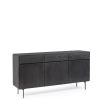 Buffet Dald Noir Buffet Dald noir 3 portes 3 tiroirs