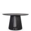Table De Repas Ronde Orlando Noir - Design et moderne