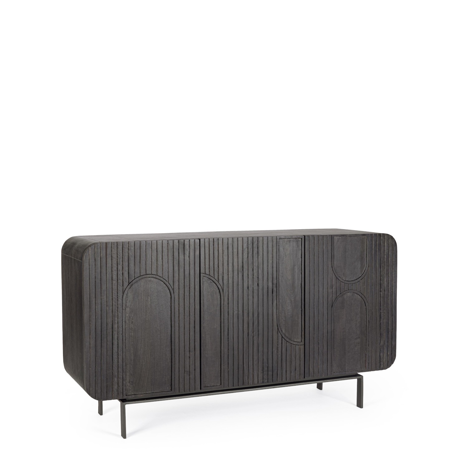 Buffet Oria noir Buffet 3 portes Oria noir