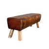 banc en cuir patine 3