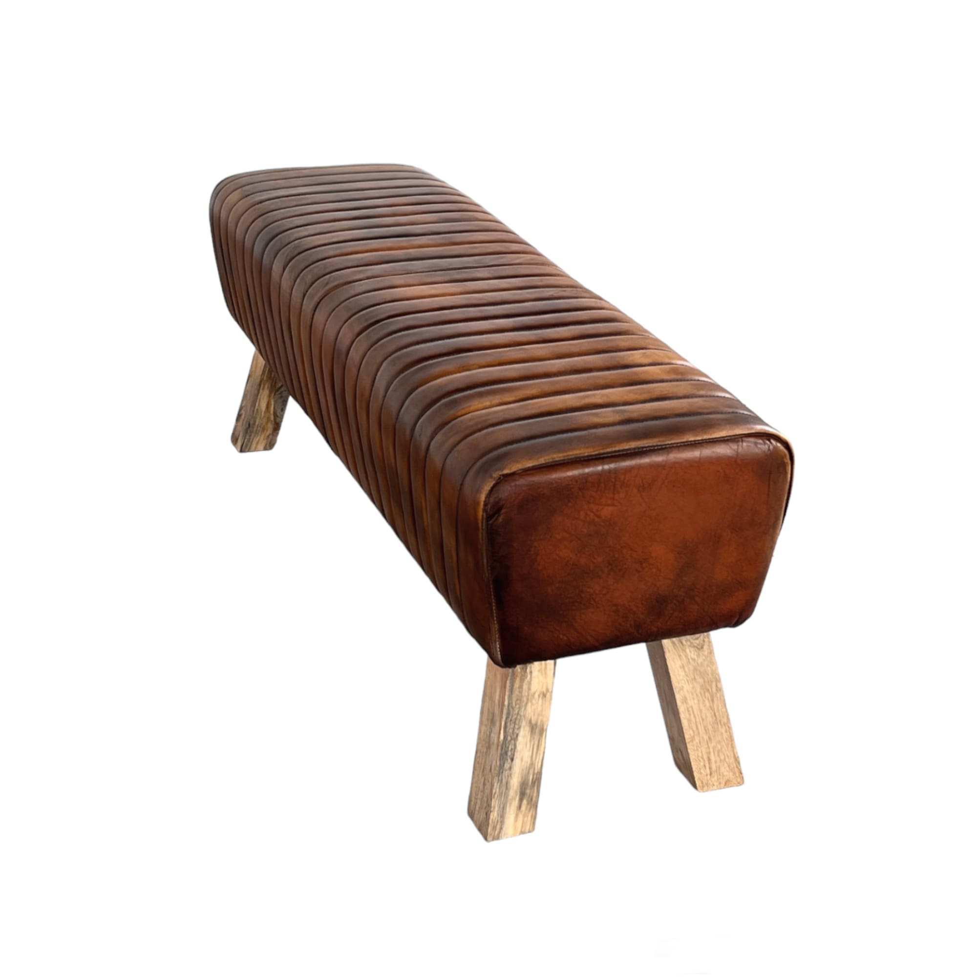 banc en cuir patine 4