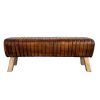 banc en cuir patine 5
