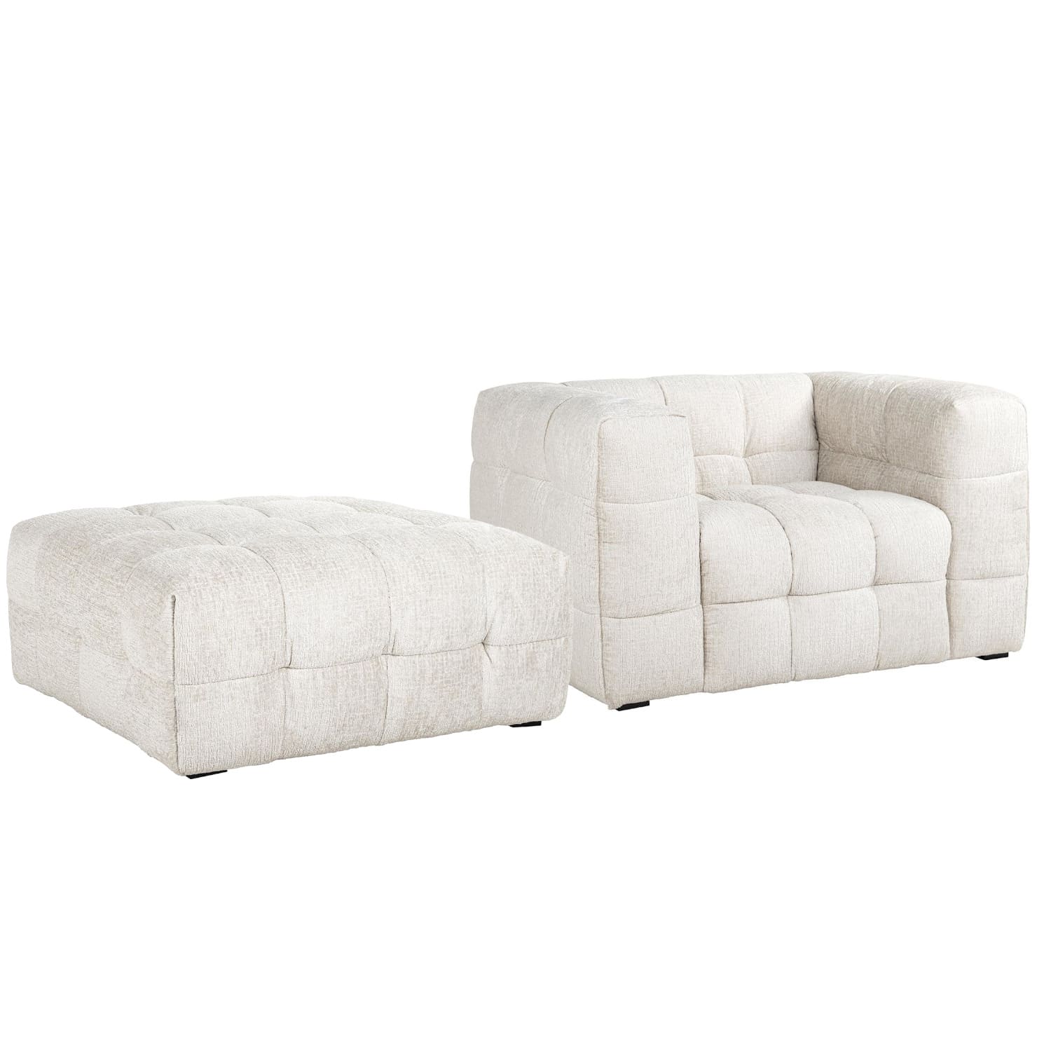 Ensemble fauteuil merrol pouf merrol majdeltier