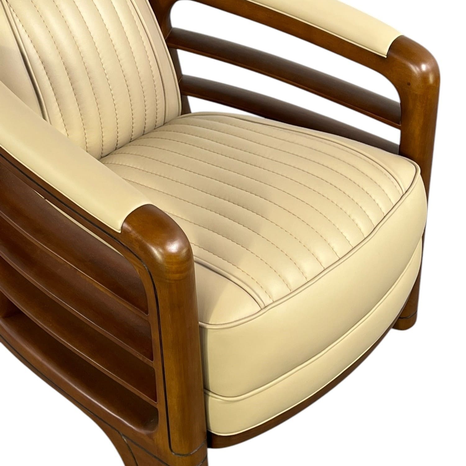 Fauteuil Club Biarritz Cuir beige-majdeltier-6 Fauteuil Club Biarritz Cuir beige majdeltier 6