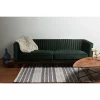 dante 3 places velours vert