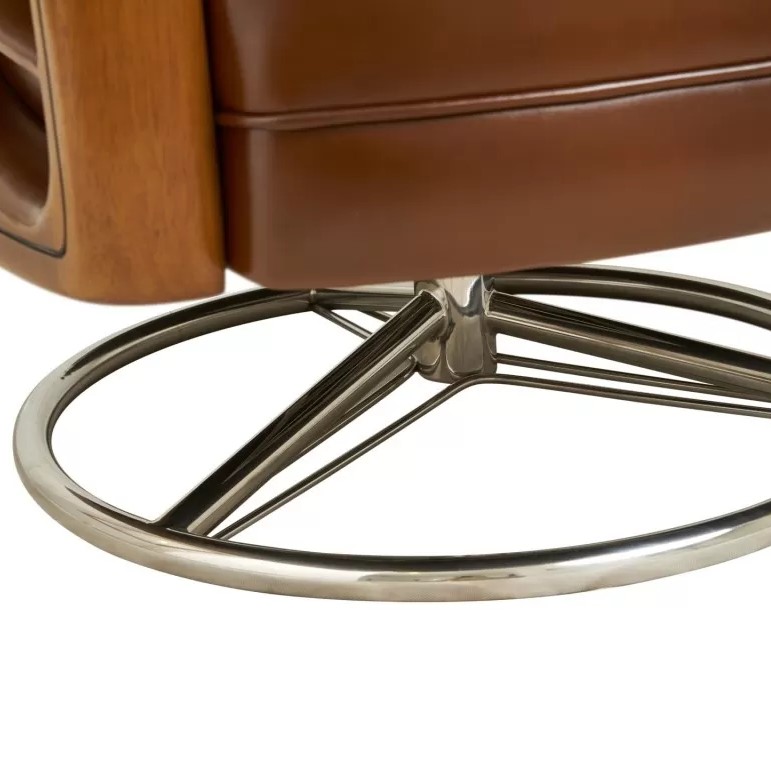 fauteuil biarritz pivotant marron6 fauteuil biarritz pivotant marron6