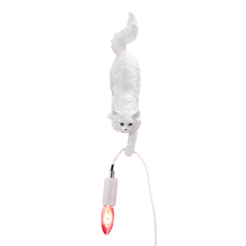 Lampe à Poser Chat Chichi Blanche - WERNS®