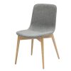 Chaise Balina gris clair piétement bois clair Chaise Balina gris clair pietement bois clair 1