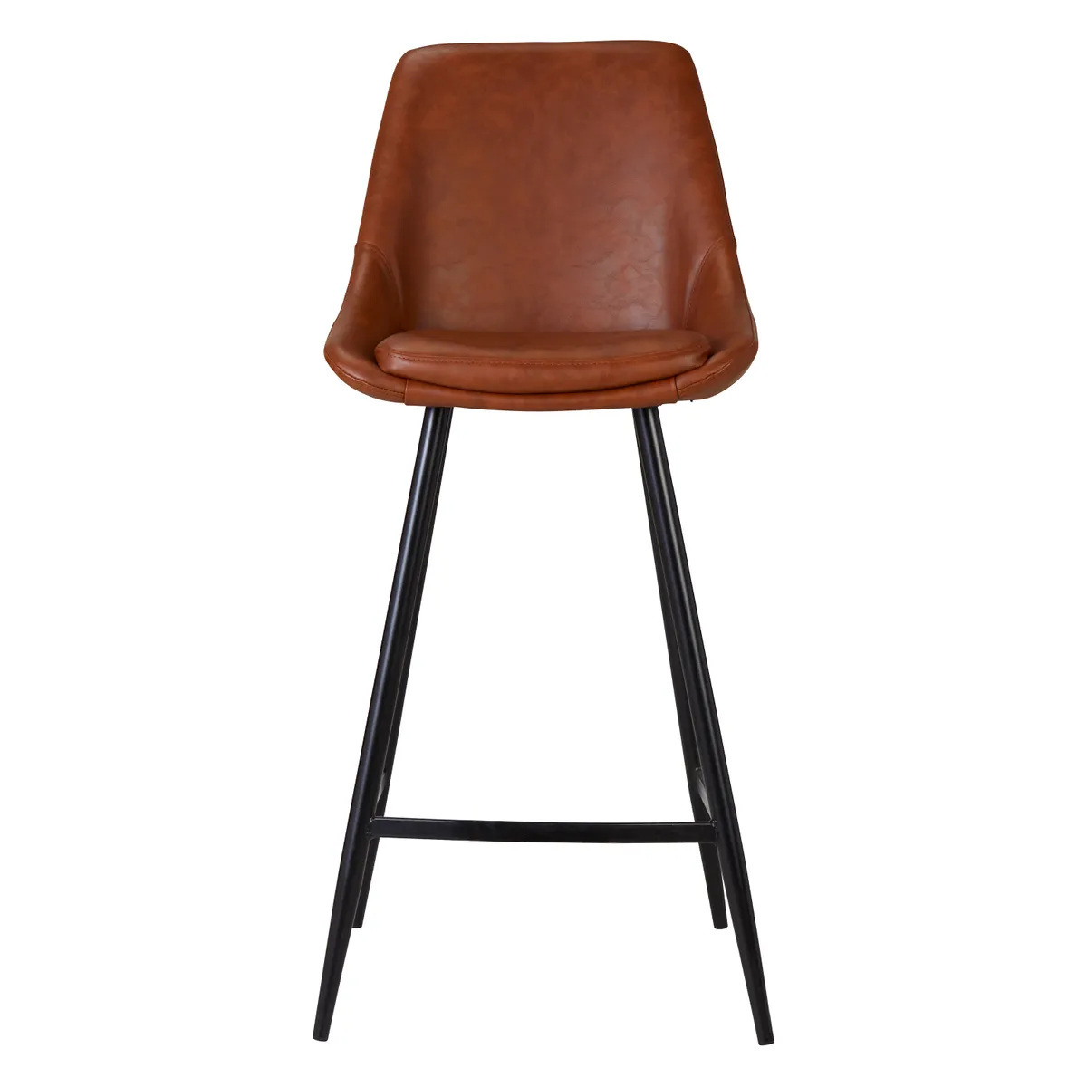 Tabouret snack darius simili cuir marron Tabouret snack darius simili cuir marron