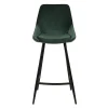Tabouret snack darius velours vert Tabouret snack darius velours vert