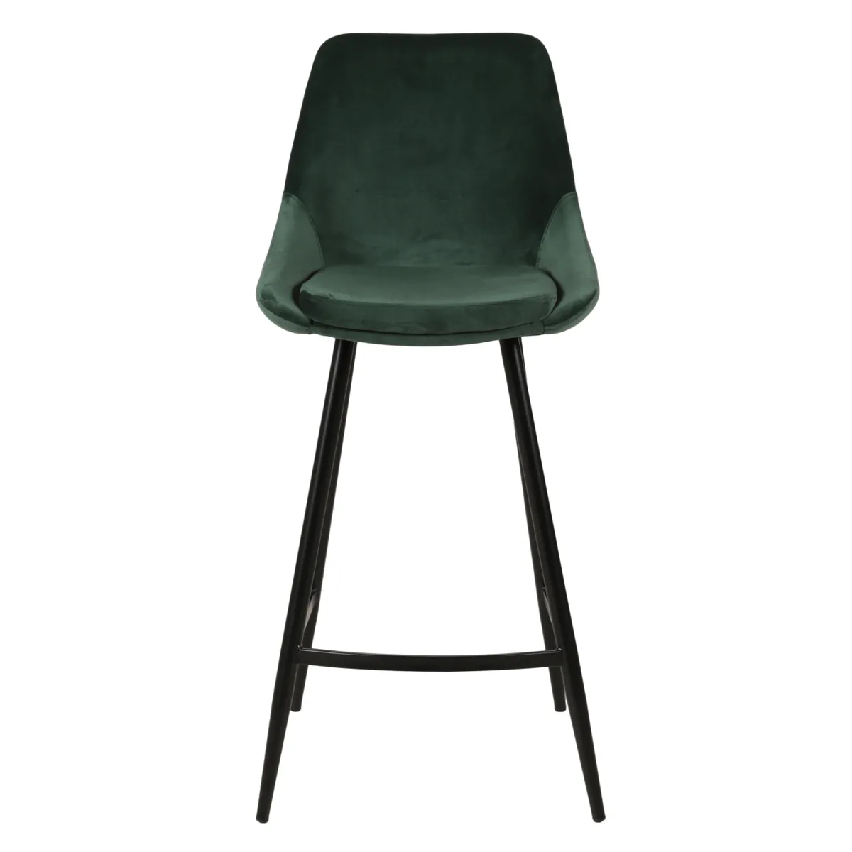 Tabouret snack darius velours vert Tabouret snack darius velours vert
