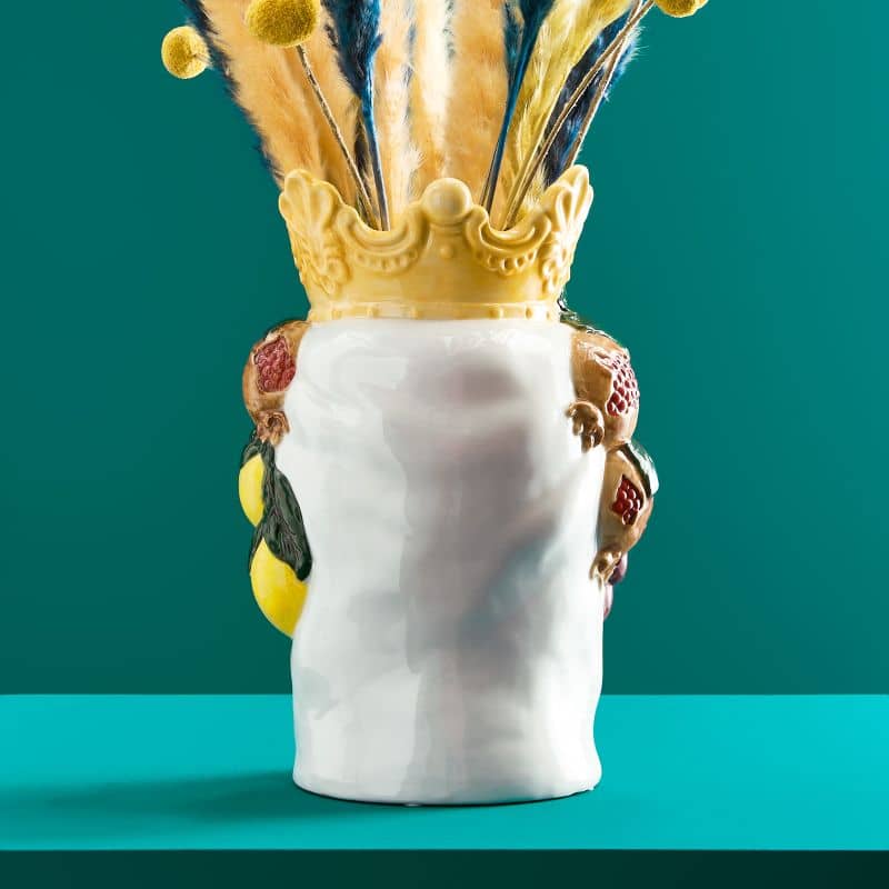 Vase décoratif Isabetta multicolore téte de maure 3 Vase decoratif Isabetta multicolore tete de maure 3
